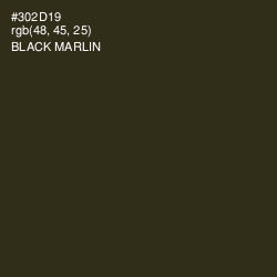 #302D19 - Black Marlin Color Image